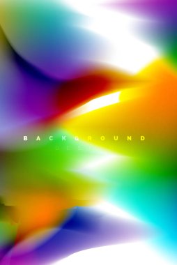 Holografik boya patlama tasarım, akışkan akışı, renkli fırtına renkler. Sıvı karıştırma renkler hareket kavramı, Modern arka plan düzeni şablonu iş sunumu, app duvar kağıdı afiş için