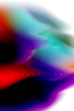 Holografik boya patlama tasarım, akışkan akışı, renkli fırtına renkler. Sıvı karıştırma renkler hareket kavramı, Modern arka plan düzeni şablonu iş sunumu, app duvar kağıdı afiş için