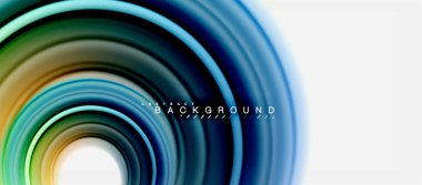 Gökkuşağı sıvı renkli arka plan - girdap ve daireler, bükülmüş sıvı renkler, renkli mermer veya plastik dalgalı doku zemin, çok renkli şablonu için iş veya teknoloji