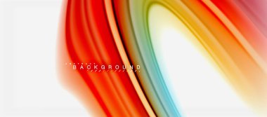 Gökkuşağı sıvı renk arka plan Bükülü sıvı tasarım, renkli mermer veya plastik dalgalı doku zemin, çok renkli şablonu için iş veya teknoloji sunu veya web broşür kapak