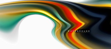 Sıvı sıvı karıştırma renkler konsepti üzerine açık gri renkli, eğri akışı, trendy soyut düzeni şablonu iş veya teknoloji sunu veya web broşür kapak için duvar kağıdı