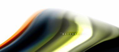 Sıvı sıvı karıştırma renkler konsepti üzerine açık gri renkli, eğri akışı, trendy soyut düzeni şablonu iş veya teknoloji sunu veya web broşür kapak için duvar kağıdı