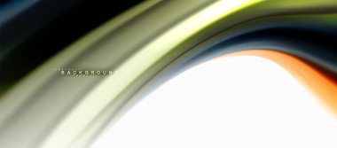 Sıvı sıvı karıştırma renkler konsepti üzerine açık gri renkli, eğri akışı, trendy soyut düzeni şablonu iş veya teknoloji sunu veya web broşür kapak için duvar kağıdı