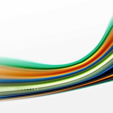 Sıvı sıvı karıştırma renkler konsepti üzerine açık gri renkli, eğri akışı, trendy soyut düzeni şablonu iş veya teknoloji sunu veya web broşür kapak için duvar kağıdı