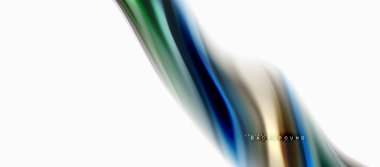 Sıvı sıvı karıştırma renkler konsepti üzerine açık gri renkli, eğri akışı, trendy soyut düzeni şablonu iş veya teknoloji sunu veya web broşür kapak için duvar kağıdı