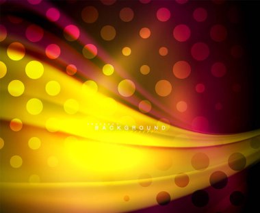 Neon holografik sıvı renkli dalga web, duvar kağıdı, desen, doku ve arka plan için