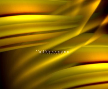 Neon parlayan dalga, sihirli enerji ve ışık arka plan. Vektör duvar kağıdı şablonu