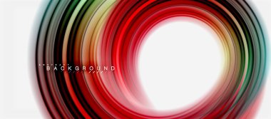 Gökkuşağı sıvı soyut girdap şekli, bükülmüş sıvı renkler tasarım, renkli mermer veya plastik dalgalı doku arka plan, çok renkli şablonu için iş veya teknoloji sunu veya web broşürü