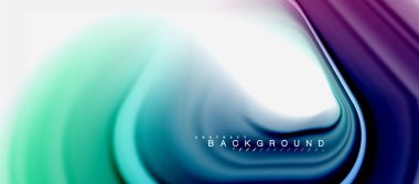 Gökkuşağı sıvı soyut girdap şekli, bükülmüş sıvı renkler tasarım, renkli mermer veya plastik dalgalı doku arka plan, çok renkli şablonu için iş veya teknoloji sunu veya web broşürü