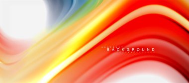 Gökkuşağı sıvı renk arka plan Bükülü sıvı tasarım, renkli mermer veya plastik dalgalı doku zemin, çok renkli şablonu için iş veya teknoloji sunu veya web broşür kapak