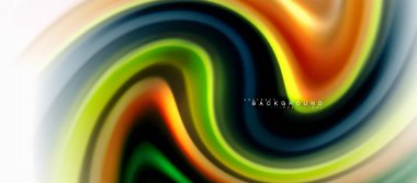 Sıvı sıvı karıştırma renkler konsepti üzerine açık gri renkli, eğri akışı, trendy soyut düzeni şablonu iş veya teknoloji sunu veya web broşür kapak için duvar kağıdı