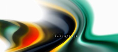 Sıvı sıvı karıştırma renkler konsepti üzerine açık gri renkli, eğri akışı, trendy soyut düzeni şablonu iş veya teknoloji sunu veya web broşür kapak için duvar kağıdı