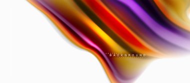 Sıvı sıvı karıştırma renkler konsepti üzerine açık gri renkli, eğri akışı, trendy soyut düzeni şablonu iş veya teknoloji sunu veya web broşür kapak için duvar kağıdı