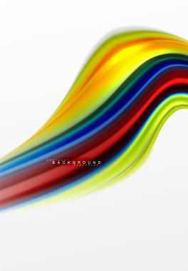 Sıvı sıvı karıştırma renkler konsepti üzerine açık gri renkli, eğri akışı, trendy soyut düzeni şablonu iş veya teknoloji sunu veya web broşür kapak için duvar kağıdı