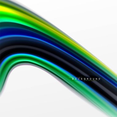 Sıvı sıvı karıştırma renkler konsepti üzerine açık gri renkli, eğri akışı, trendy soyut düzeni şablonu iş veya teknoloji sunu veya web broşür kapak için duvar kağıdı