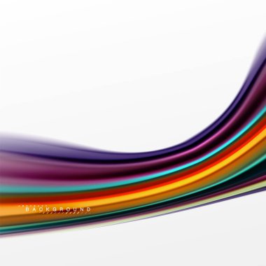 Sıvı sıvı karıştırma renkler konsepti üzerine açık gri renkli, eğri akışı, trendy soyut düzeni şablonu iş veya teknoloji sunu veya web broşür kapak için duvar kağıdı