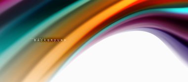 Sıvı sıvı karıştırma renkler konsepti üzerine açık gri renkli, eğri akışı, trendy soyut düzeni şablonu iş veya teknoloji sunu veya web broşür kapak için duvar kağıdı