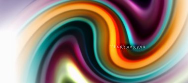 Sıvı sıvı karıştırma renkler konsepti üzerine açık gri renkli, eğri akışı, trendy soyut düzeni şablonu iş veya teknoloji sunu veya web broşür kapak için duvar kağıdı