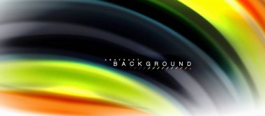 Sıvı sıvı karıştırma renkler konsepti üzerine açık gri renkli, eğri akışı, trendy soyut düzeni şablonu iş veya teknoloji sunu veya web broşür kapak için duvar kağıdı