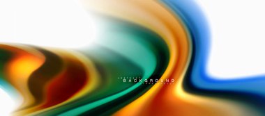 Sıvı sıvı karıştırma renkler konsepti üzerine açık gri renkli, eğri akışı, trendy soyut düzeni şablonu iş veya teknoloji sunu veya web broşür kapak için duvar kağıdı