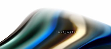 Sıvı sıvı karıştırma renkler konsepti üzerine açık gri renkli, eğri akışı, trendy soyut düzeni şablonu iş veya teknoloji sunu veya web broşür kapak için duvar kağıdı