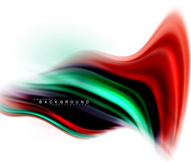 Sıvı sıvı karıştırma renkler konsepti üzerine açık gri renkli, dalga ve girdap eğrisi akışı satır, trendy soyut düzeni şablonu iş sunumu, app duvar kağıdı başlık sayfası, poster veya duvar kağıdı için