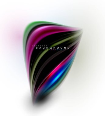 Sıvı sıvı karıştırma renkler konsepti üzerine açık gri renkli, dalga ve girdap eğrisi akışı satır, trendy soyut düzeni şablonu iş sunumu, app duvar kağıdı başlık sayfası, poster veya duvar kağıdı için