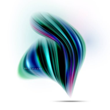 Sıvı sıvı karıştırma renkler konsepti üzerine açık gri renkli, dalga ve girdap eğrisi akışı satır, trendy soyut düzeni şablonu iş sunumu, app duvar kağıdı başlık sayfası, poster veya duvar kağıdı için