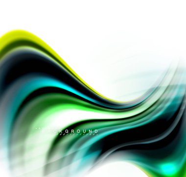 Sıvı sıvı karıştırma renkler konsepti üzerine açık gri renkli, dalga ve girdap eğrisi akışı satır, trendy soyut düzeni şablonu iş sunumu, app duvar kağıdı başlık sayfası, poster veya duvar kağıdı için