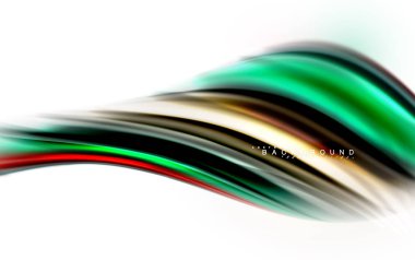 Sıvı sıvı karıştırma renkler konsepti üzerine açık gri renkli, dalga ve girdap eğrisi akışı satır, trendy soyut düzeni şablonu iş sunumu, app duvar kağıdı başlık sayfası, poster veya duvar kağıdı için