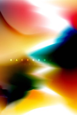 Holografik boya patlama tasarım, akışkan akışı, renkli fırtına renkler. Sıvı karıştırma renkler hareket kavramı, Modern arka plan düzeni şablonu iş sunumu, app duvar kağıdı afiş için