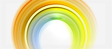 Gökkuşağı sıvı renkli arka plan - girdap ve daireler, bükülmüş sıvı renkler, renkli mermer veya plastik dalgalı doku zemin, çok renkli şablonu için iş veya teknoloji