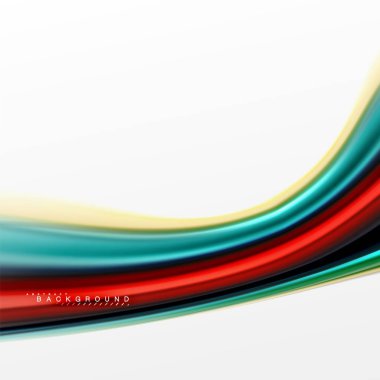 Sıvı sıvı karıştırma renkler konsepti üzerine açık gri renkli, eğri akışı, trendy soyut düzeni şablonu iş veya teknoloji sunu veya web broşür kapak için duvar kağıdı