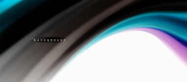 Sıvı sıvı karıştırma renkler konsepti üzerine açık gri renkli, eğri akışı, trendy soyut düzeni şablonu iş veya teknoloji sunu veya web broşür kapak için duvar kağıdı