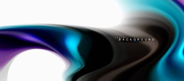 Sıvı sıvı karıştırma renkler konsepti üzerine açık gri renkli, eğri akışı, trendy soyut düzeni şablonu iş veya teknoloji sunu veya web broşür kapak için duvar kağıdı