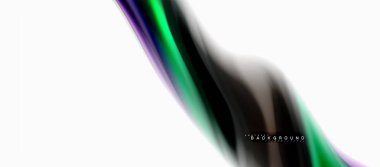 Sıvı sıvı karıştırma renkler konsepti üzerine açık gri renkli, eğri akışı, trendy soyut düzeni şablonu iş veya teknoloji sunu veya web broşür kapak için duvar kağıdı