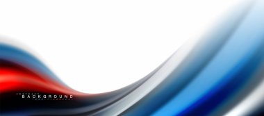 Sıvı sıvı karıştırma renkler konsepti üzerine açık gri renkli, eğri akışı, trendy soyut düzeni şablonu iş veya teknoloji sunu veya web broşür kapak için duvar kağıdı