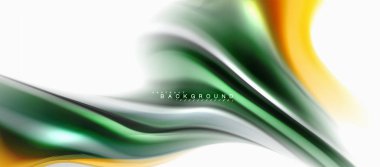 Sıvı sıvı karıştırma renkler konsepti üzerine açık gri renkli, eğri akışı, trendy soyut düzeni şablonu iş veya teknoloji sunu veya web broşür kapak için duvar kağıdı