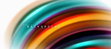 Sıvı sıvı karıştırma renkler konsepti üzerine açık gri renkli, eğri akışı, trendy soyut düzeni şablonu iş veya teknoloji sunu veya web broşür kapak için duvar kağıdı