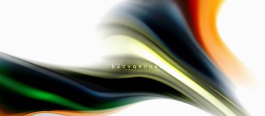 Sıvı sıvı karıştırma renkler konsepti üzerine açık gri renkli, eğri akışı, trendy soyut düzeni şablonu iş veya teknoloji sunu veya web broşür kapak için duvar kağıdı