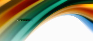 Sıvı sıvı karıştırma renkler konsepti üzerine açık gri renkli, eğri akışı, trendy soyut düzeni şablonu iş veya teknoloji sunu veya web broşür kapak için duvar kağıdı