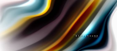 Sıvı sıvı karıştırma renkler konsepti üzerine açık gri renkli, eğri akışı, trendy soyut düzeni şablonu iş veya teknoloji sunu veya web broşür kapak için duvar kağıdı