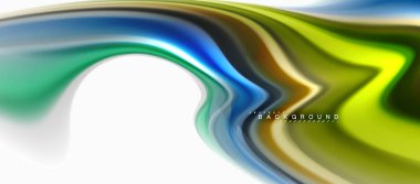 Sıvı sıvı karıştırma renkler konsepti üzerine açık gri renkli, eğri akışı, trendy soyut düzeni şablonu iş veya teknoloji sunu veya web broşür kapak için duvar kağıdı