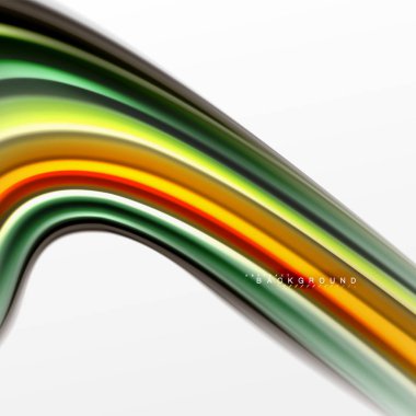 Sıvı sıvı karıştırma renkler konsepti üzerine açık gri renkli, eğri akışı, trendy soyut düzeni şablonu iş veya teknoloji sunu veya web broşür kapak için duvar kağıdı