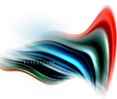 Sıvı sıvı karıştırma renkler konsepti üzerine açık gri renkli, dalga ve girdap eğrisi akışı satır, trendy soyut düzeni şablonu iş sunumu, app duvar kağıdı başlık sayfası, poster veya duvar kağıdı için