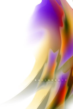 Holografik boya patlama tasarım, akışkan akışı, renkli fırtına renkler. Sıvı karıştırma renkler hareket kavramı, Modern arka plan düzeni şablonu iş sunumu, app duvar kağıdı afiş için