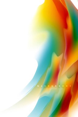 Holografik akışkan akışı, renkli sıvı karıştırma renkler hareket kavramı renkler