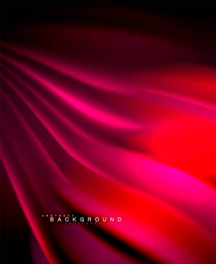 Neon holografik sıvı renkli dalga web, duvar kağıdı, desen, doku ve arka plan için