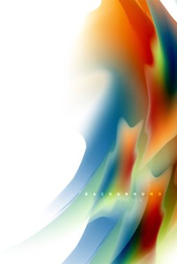 Holografik akışkan akışı, renkli sıvı karıştırma renkler hareket kavramı renkler