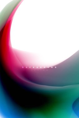 Holografik akışkan akışı, renkli sıvı karıştırma renkler hareket kavramı renkler